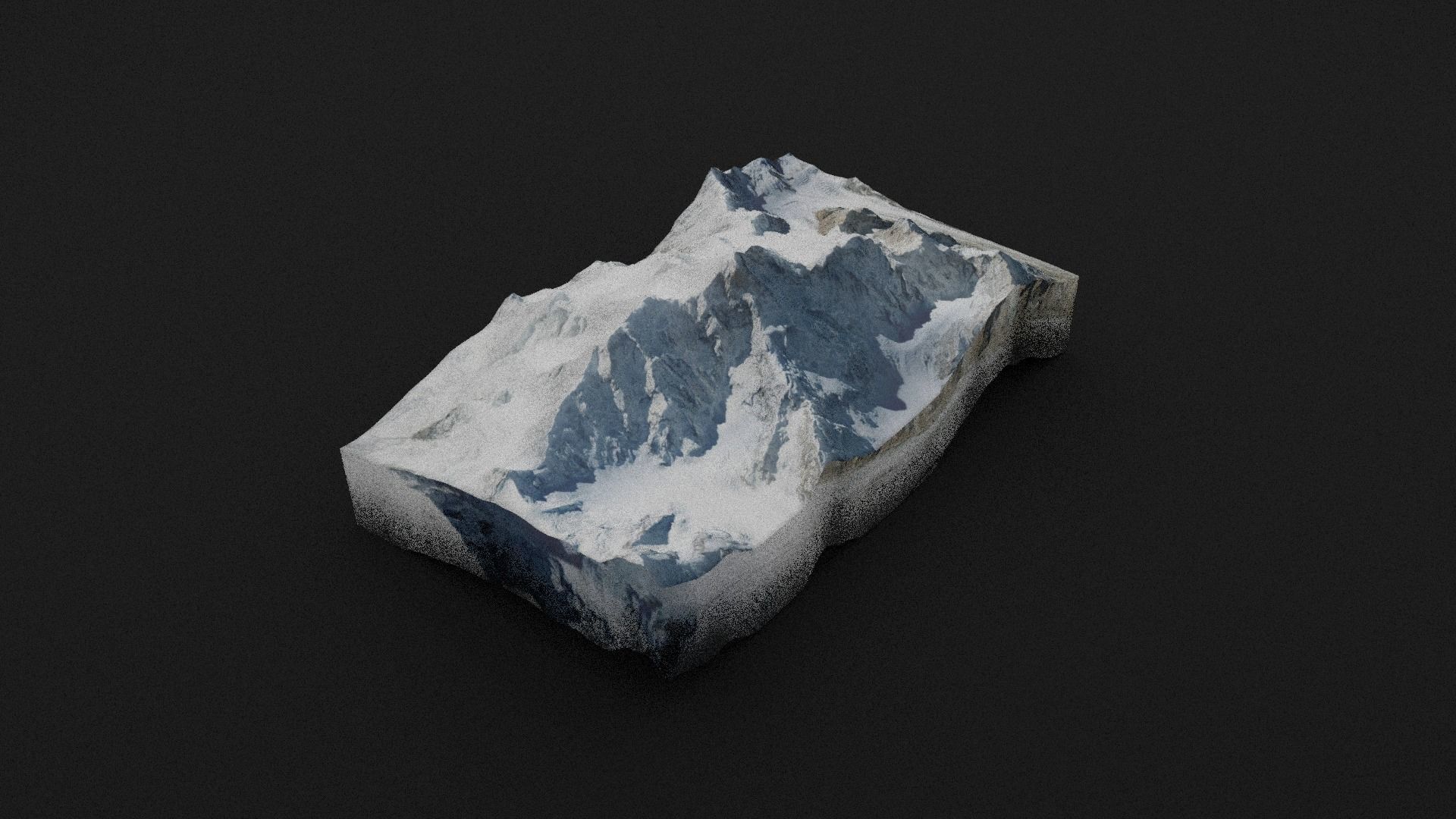 Masherbrum Low-poly 3D model_6