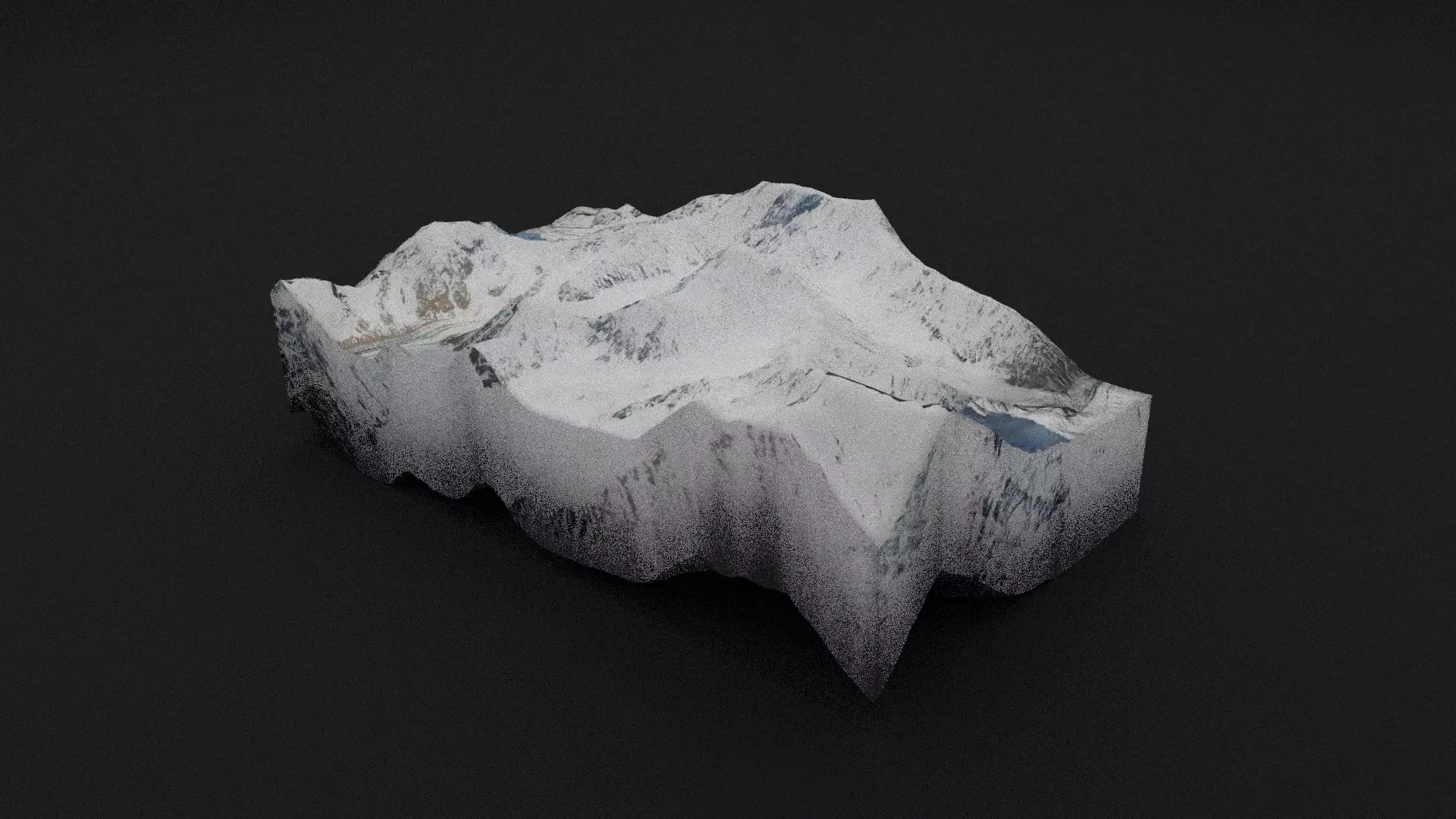 Momhil Sar Low-poly 3D model