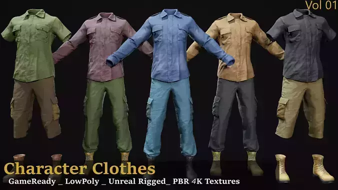 Character Clothes Vol 01 realtime unreal