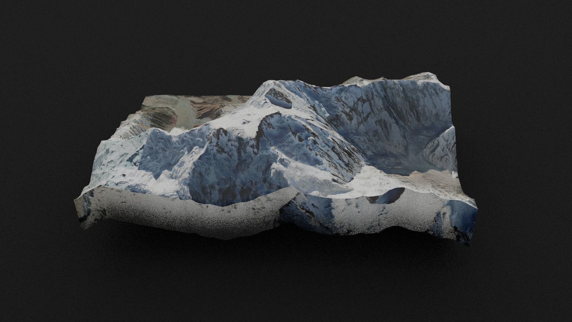 Nanga Parbat Low-poly 3D model_5