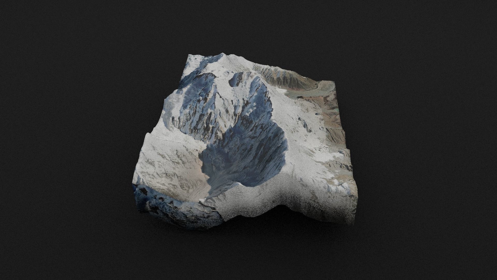 Nanga Parbat Low-poly 3D model_3