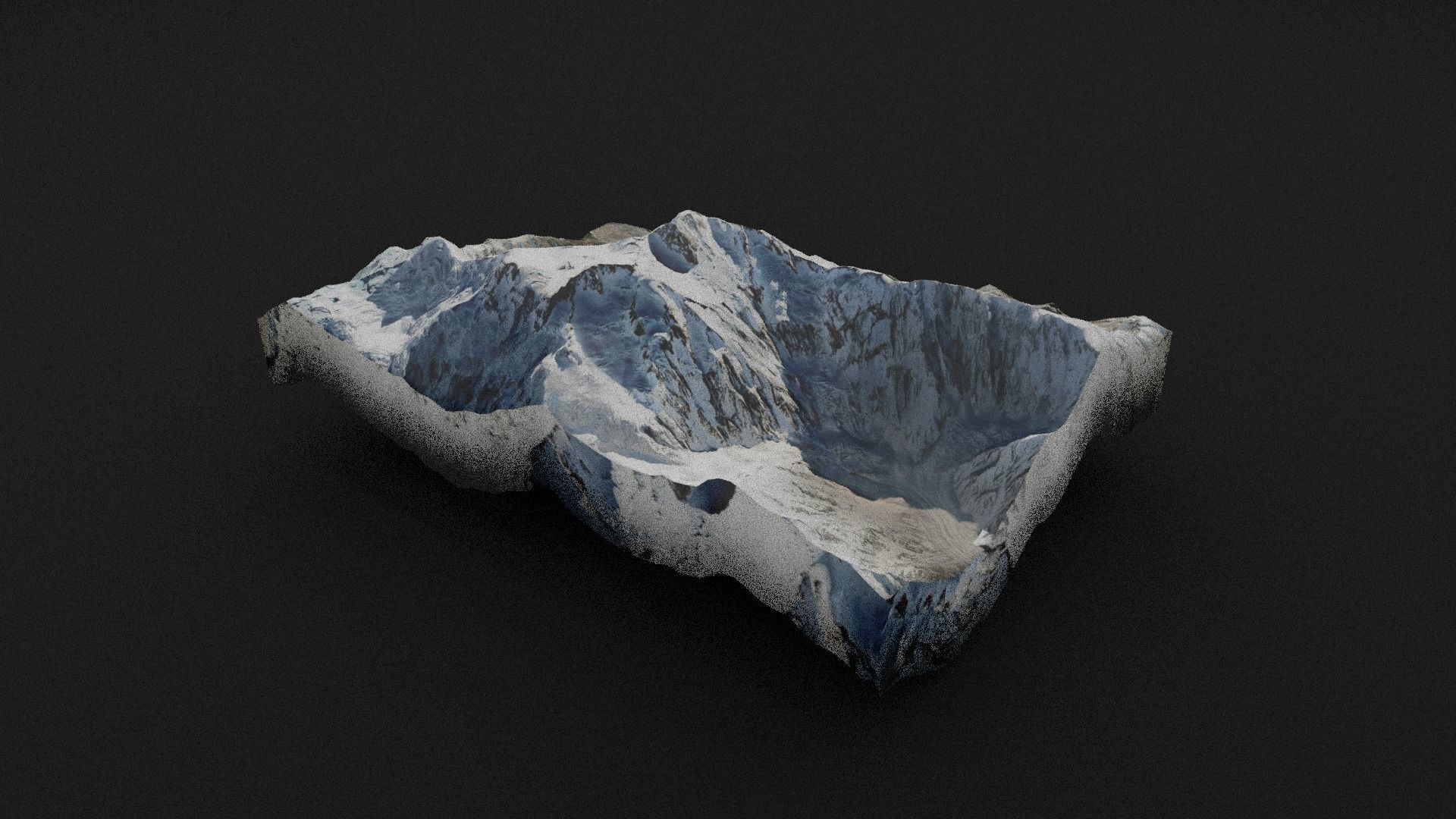 Nanga Parbat Low-poly 3D model_4