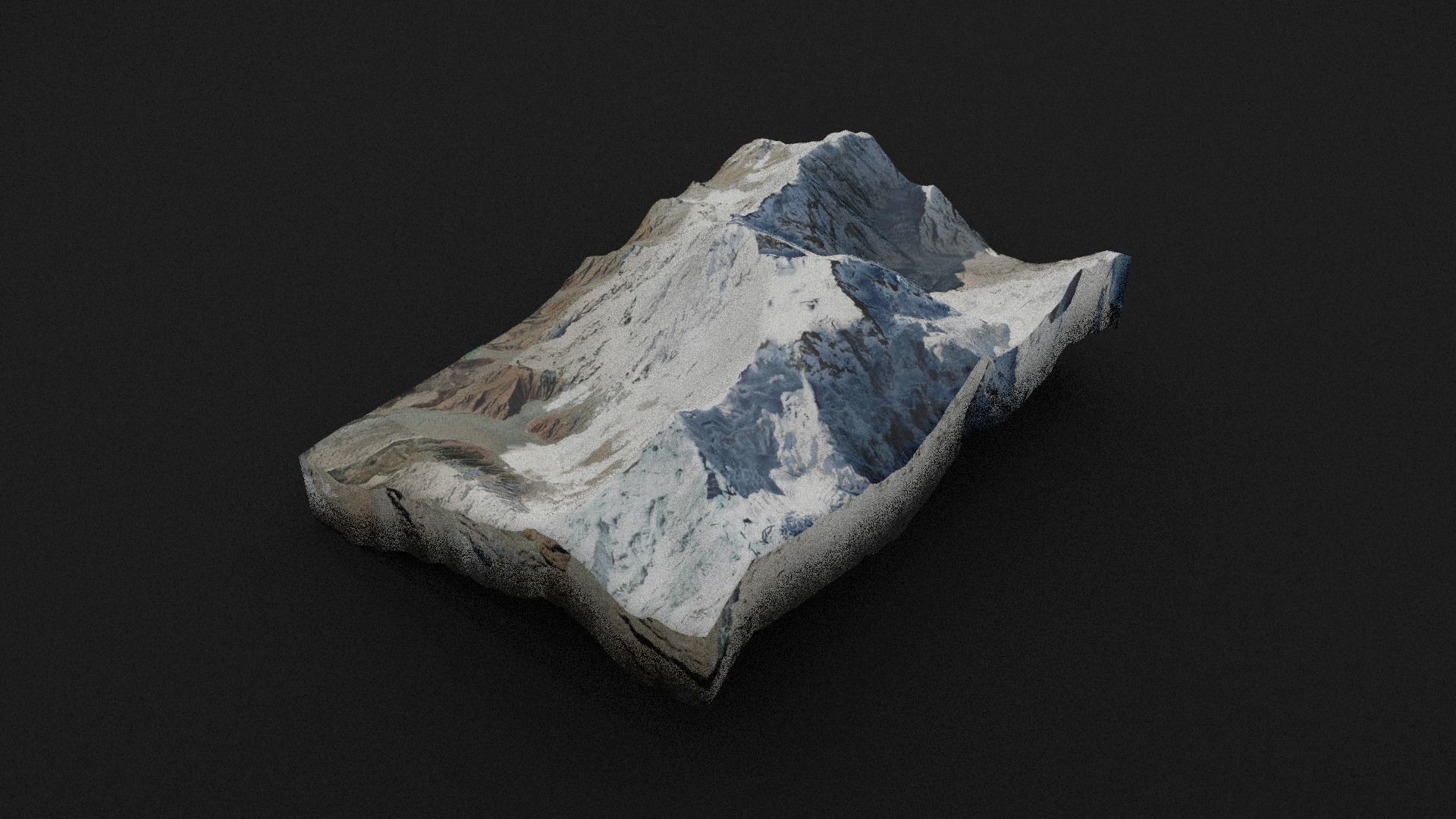 Nanga Parbat Low-poly 3D model_6