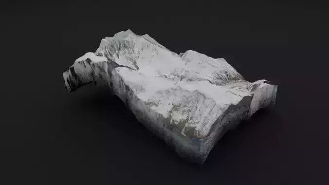 Ngadi Chuli Low-poly 3D model