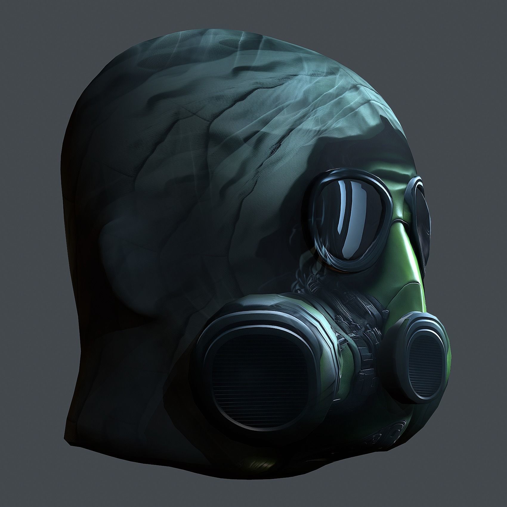 Helmet 3d model military combat Military Low-poly Low-poly 3D model_6
