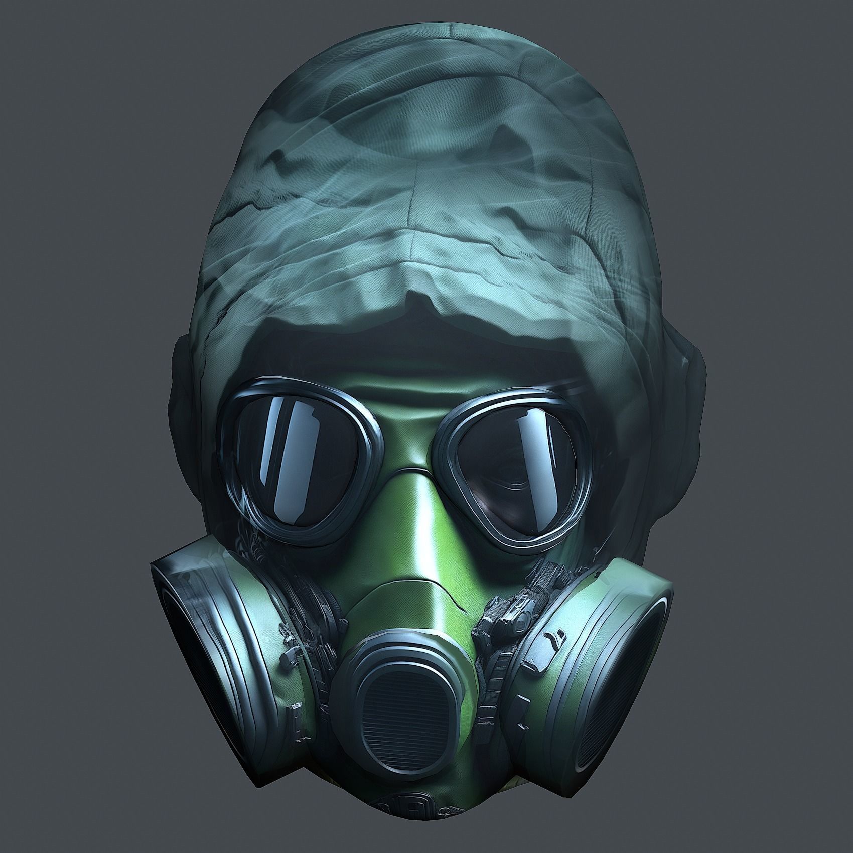 Helmet 3d model military combat Military Low-poly Low-poly 3D model_8