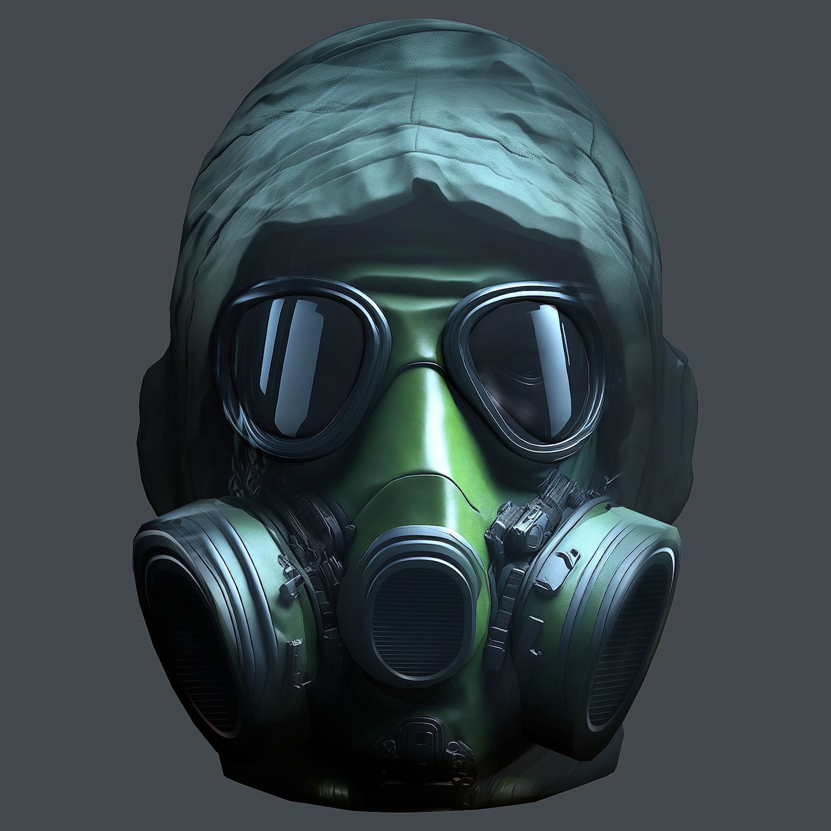 Helmet 3d model military combat Military Low-poly Low-poly 3D model_1