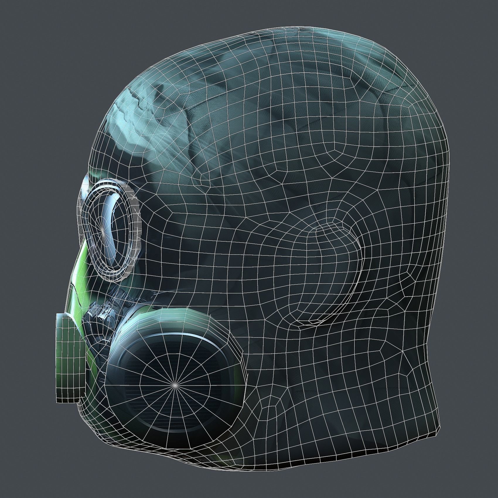 Helmet 3d model military combat Military Low-poly Low-poly 3D model_10