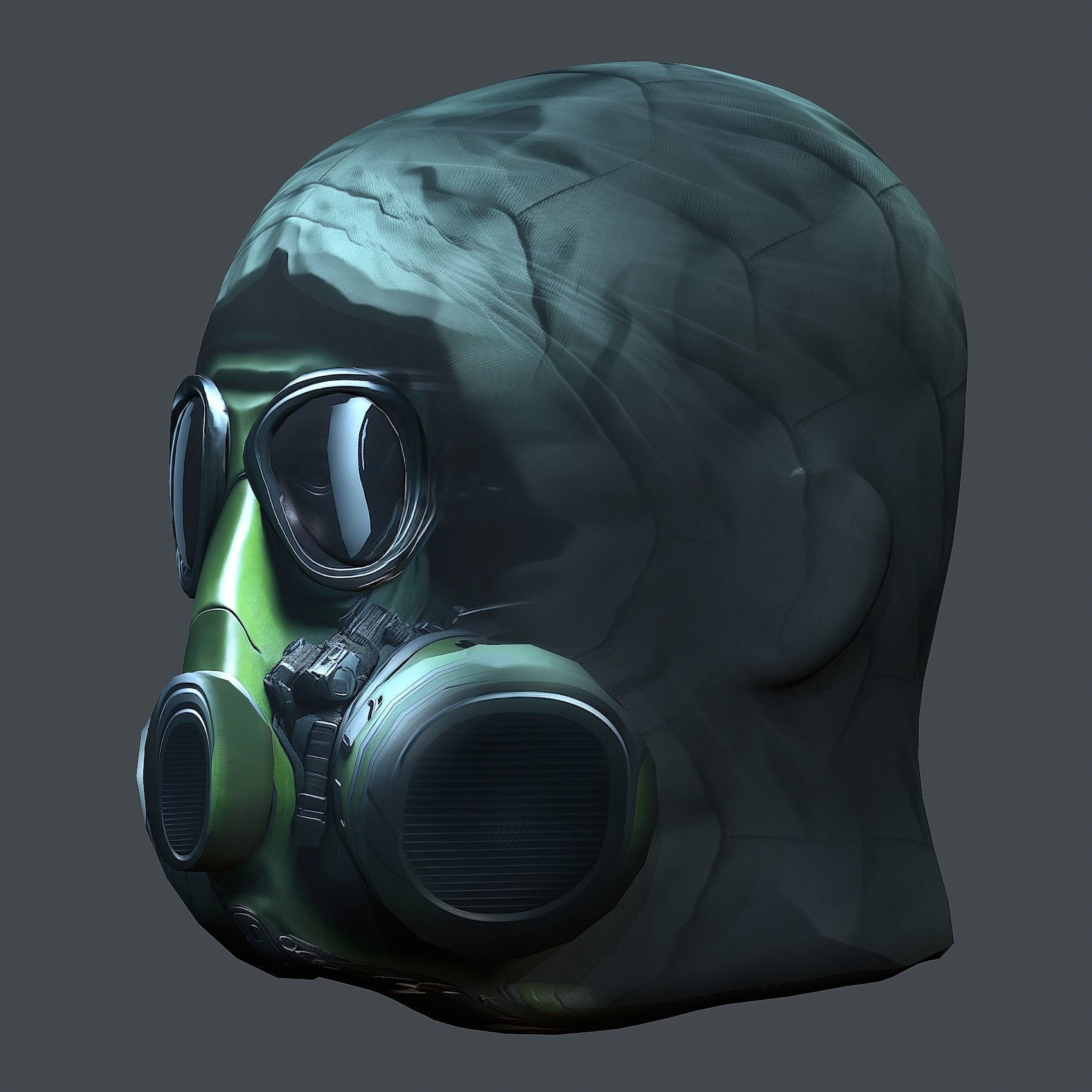 Helmet 3d model military combat Military Low-poly Low-poly 3D model_7