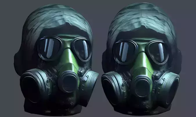 Helmet 3d model military combat Military Low-poly