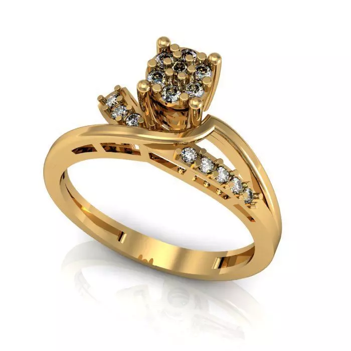 daimond ring 3D print model