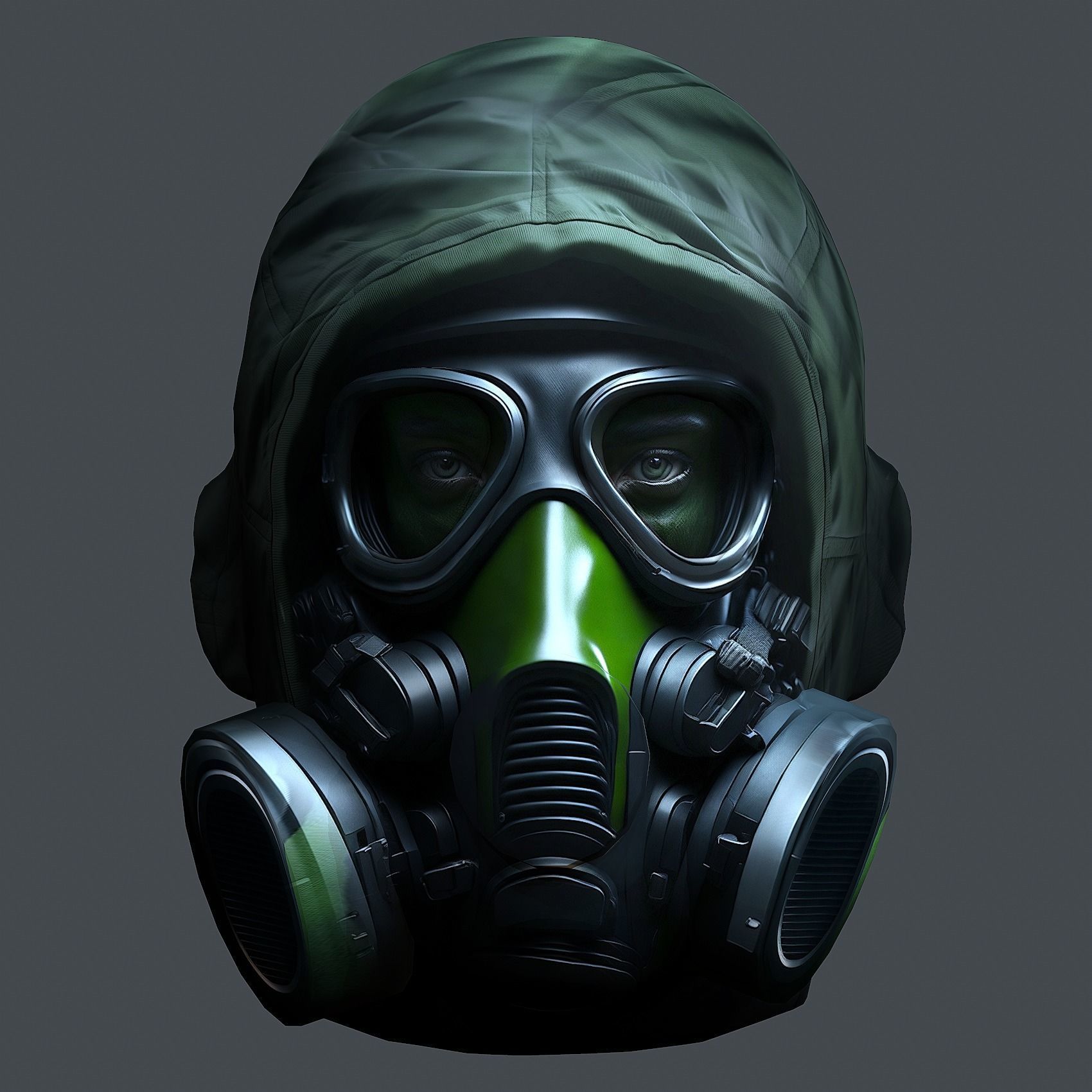 Helmet 3d model military combat Military Low-poly Low-poly 3D model_1