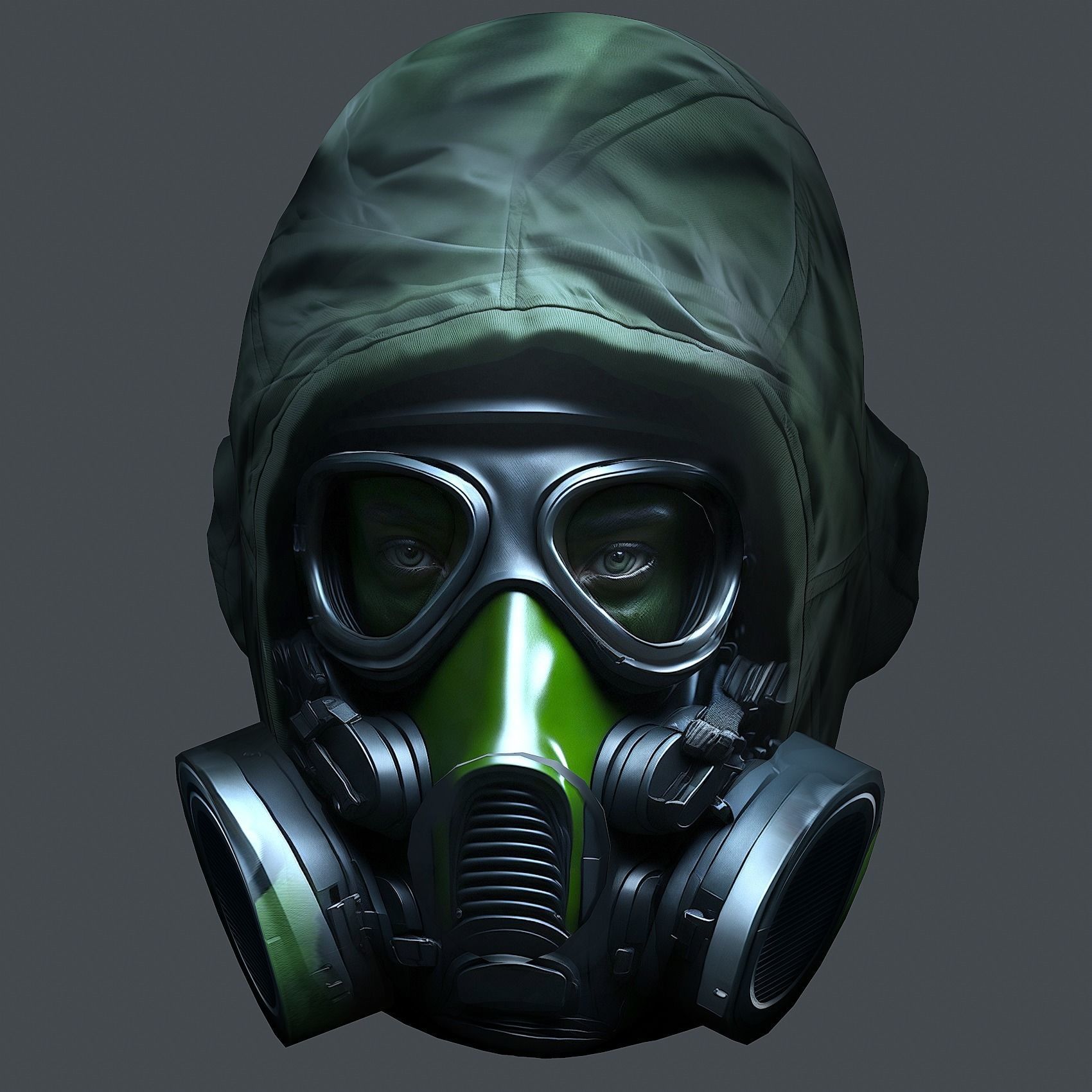 Helmet 3d model military combat Military Low-poly Low-poly 3D model_4