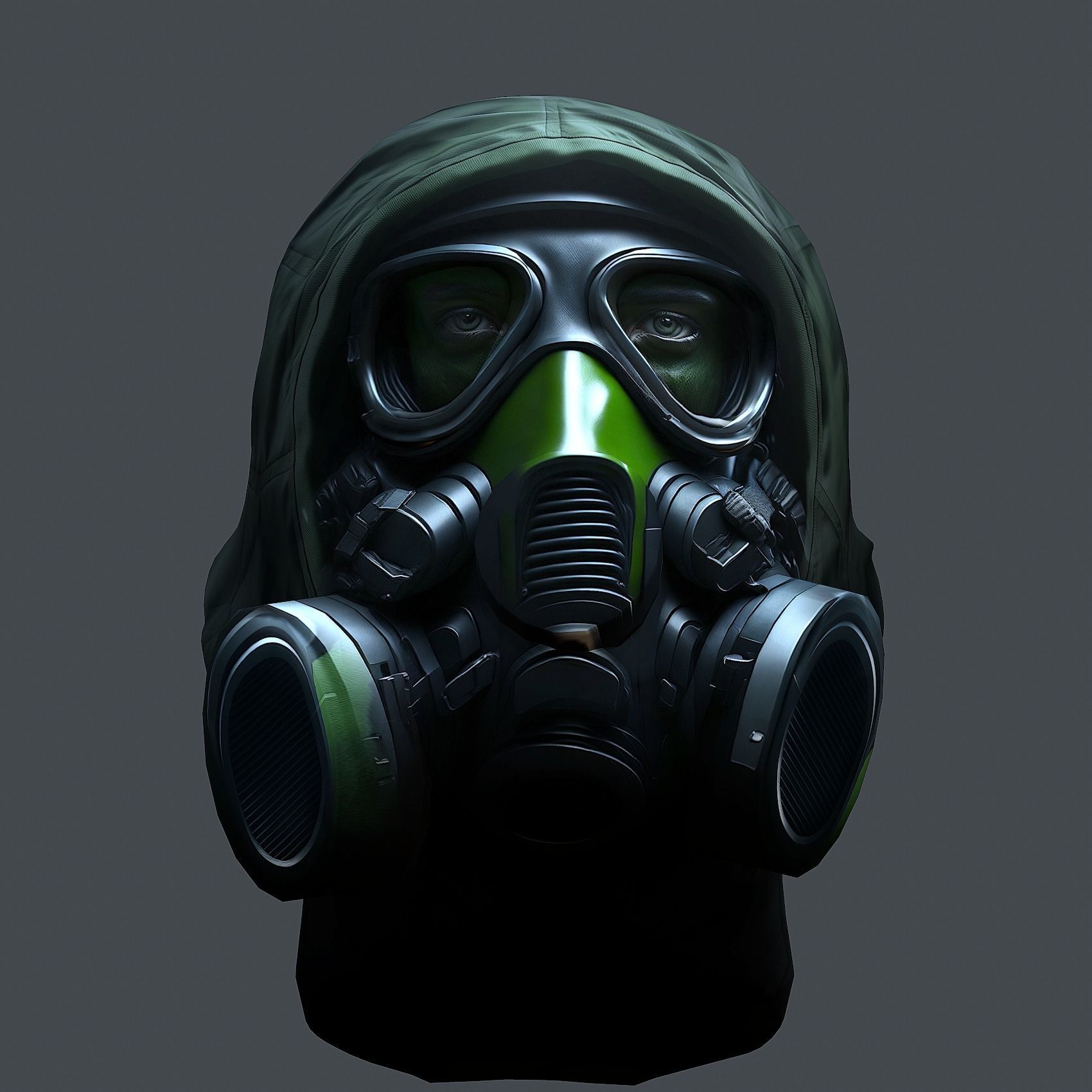 Helmet 3d model military combat Military Low-poly Low-poly 3D model_5