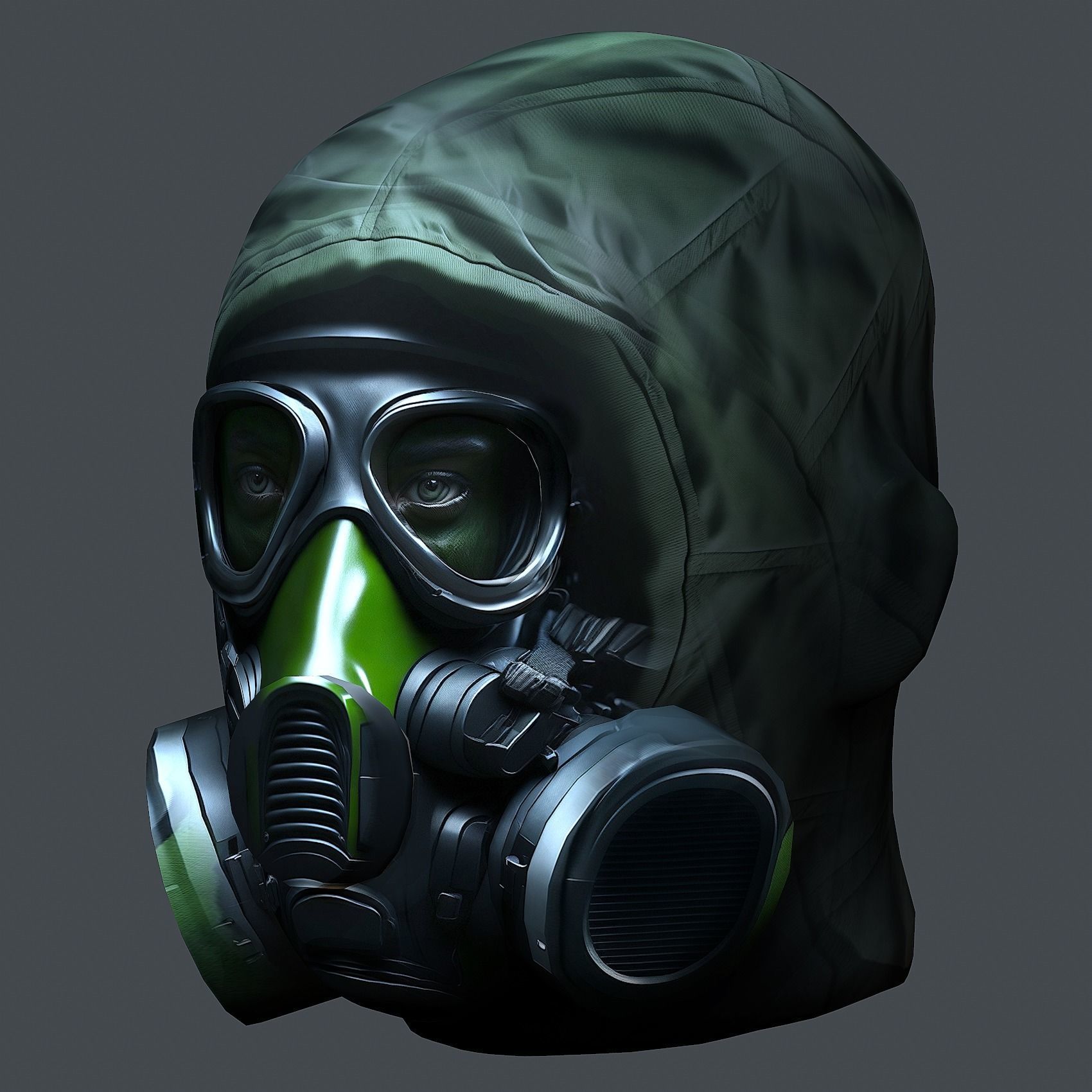 Helmet 3d model military combat Military Low-poly Low-poly 3D model_3