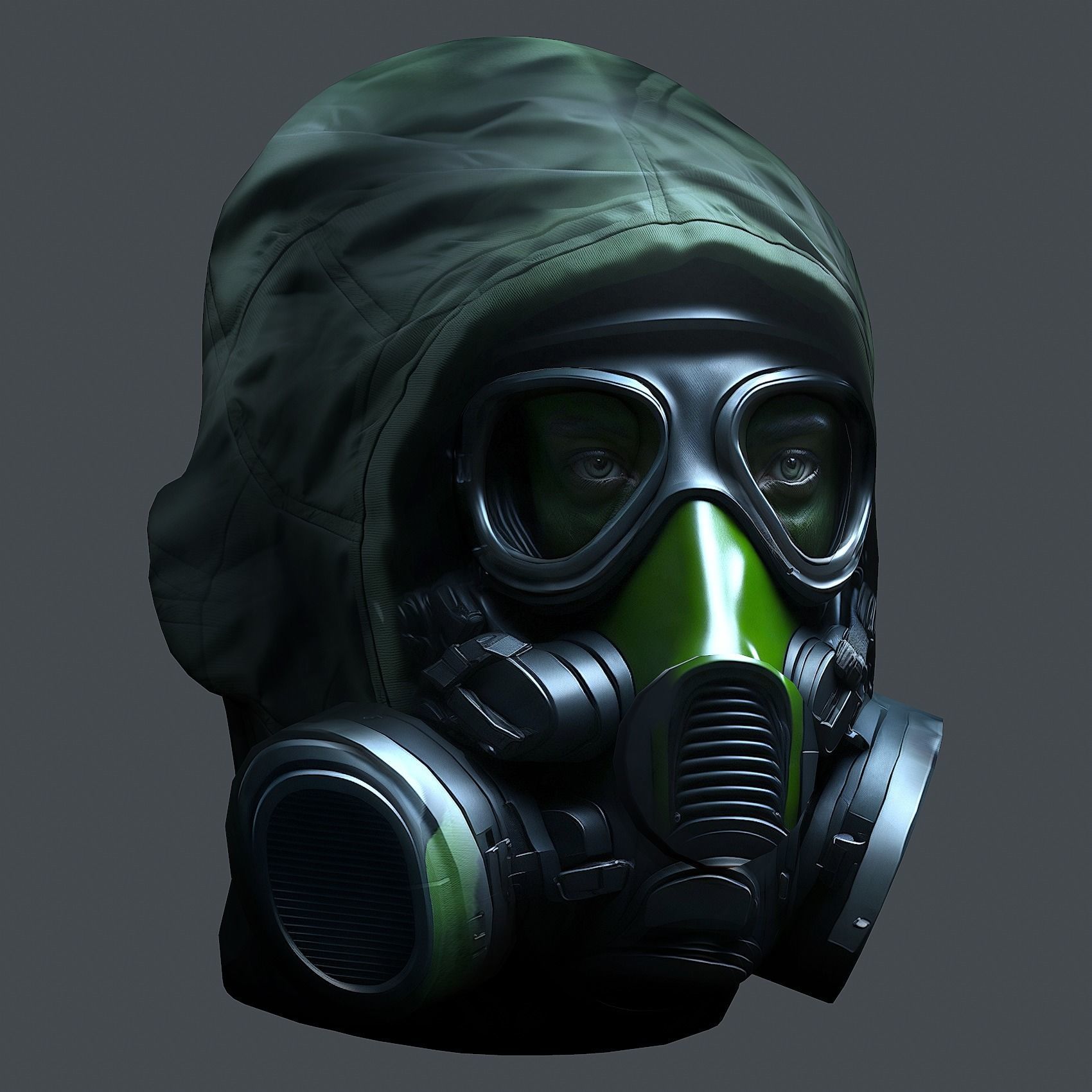 Helmet 3d model military combat Military Low-poly Low-poly 3D model_2