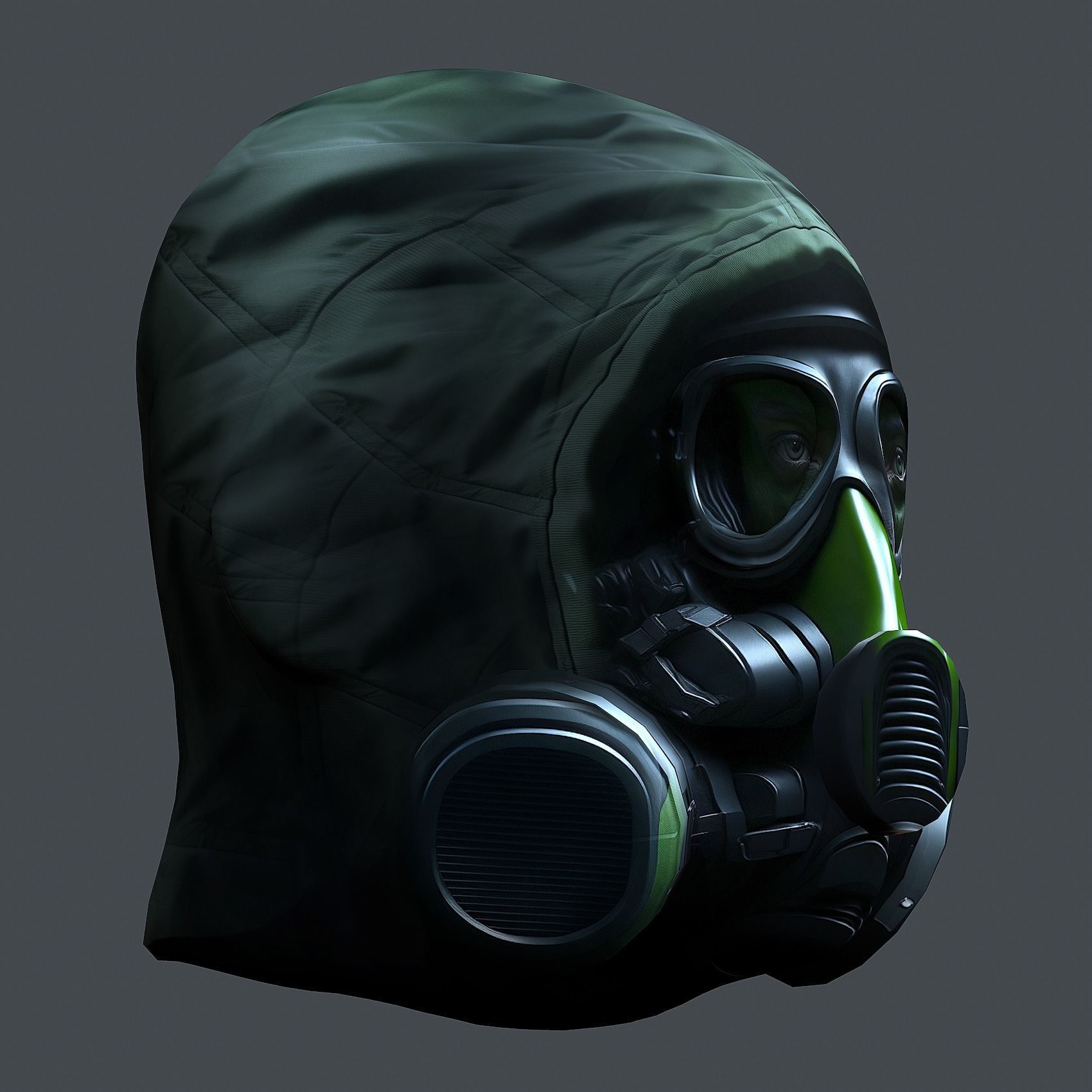 Helmet 3d model military combat Military Low-poly Low-poly 3D model_6