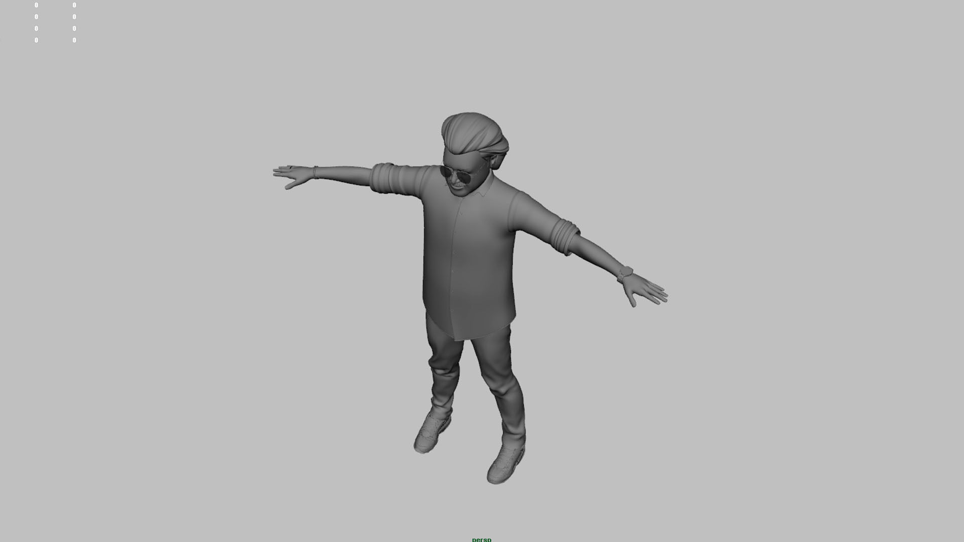 super star actor rajini kanth 3D model_7