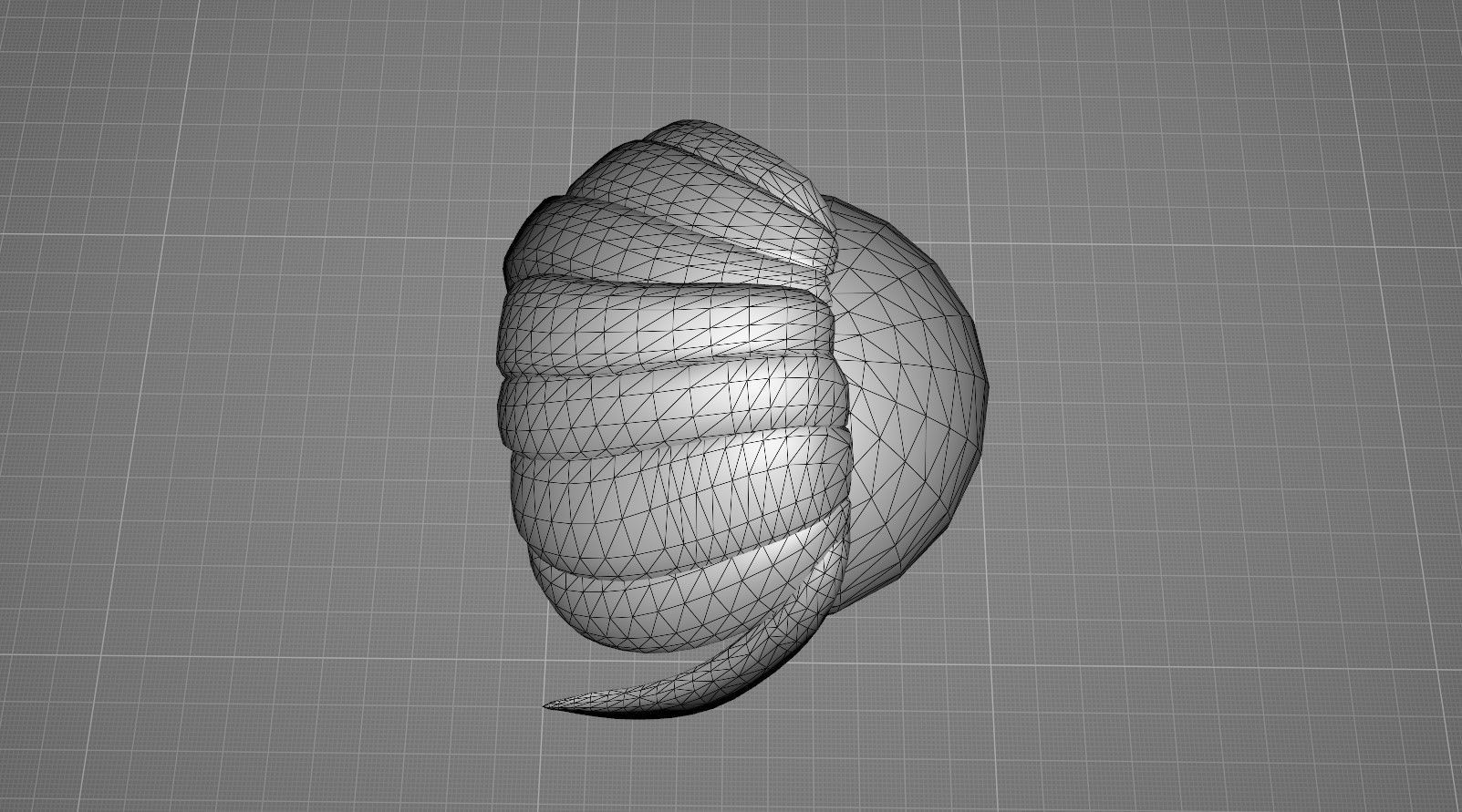 Hairstyle13 Low-poly 3D model_15