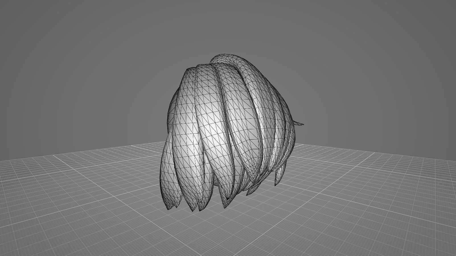 Hairstyle13 Low-poly 3D model_9