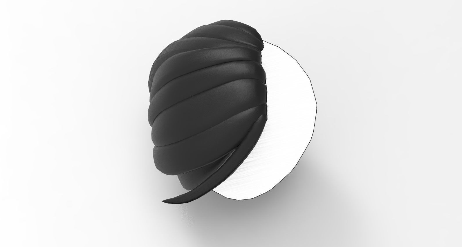 Hairstyle13 Low-poly 3D model_14