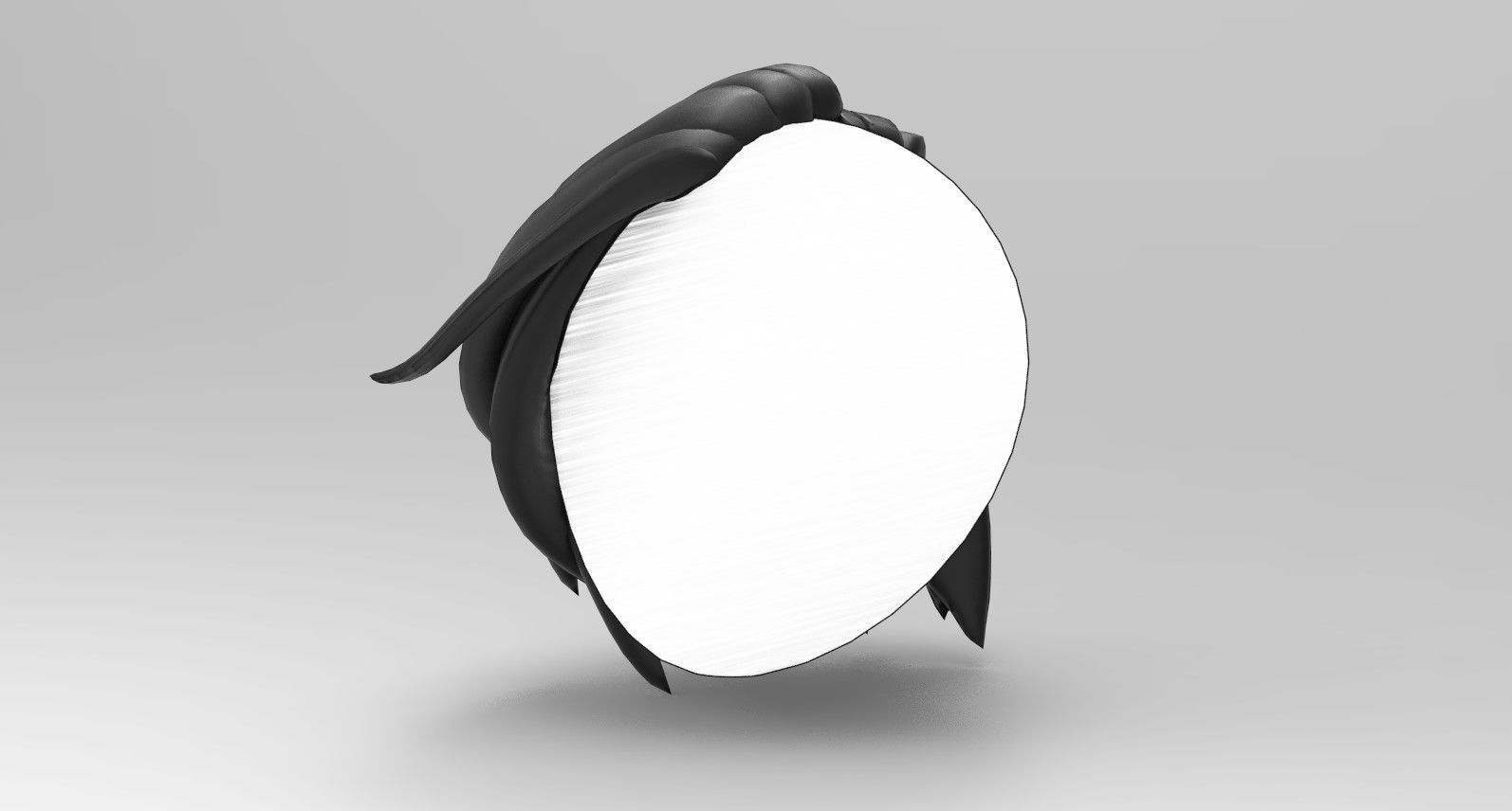 Hairstyle13 Low-poly 3D model_2