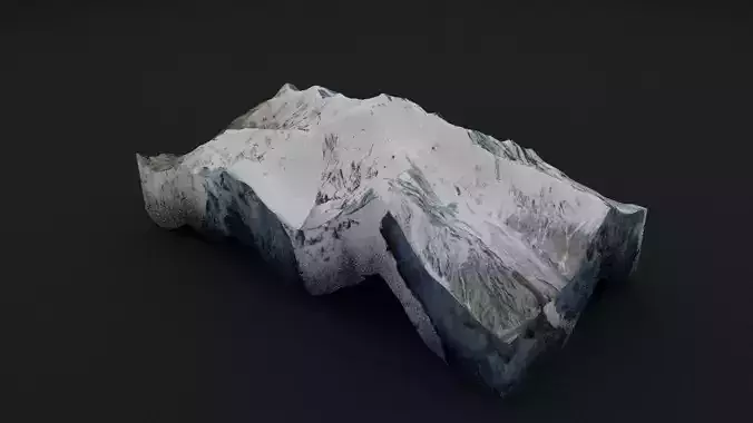 Rakaposhi Low-poly 3D model