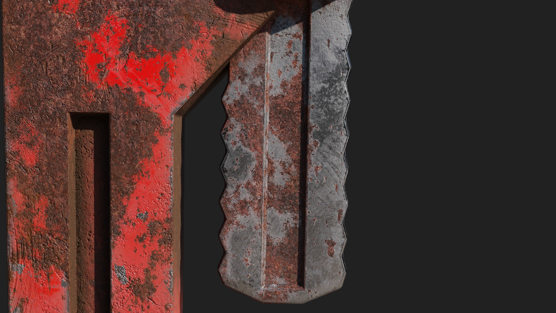 Low-Poly Pipe Wrench by Nikdox Low-poly 3D model_6