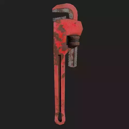 Low-Poly Pipe Wrench by Nikdox Low-poly 3D model
