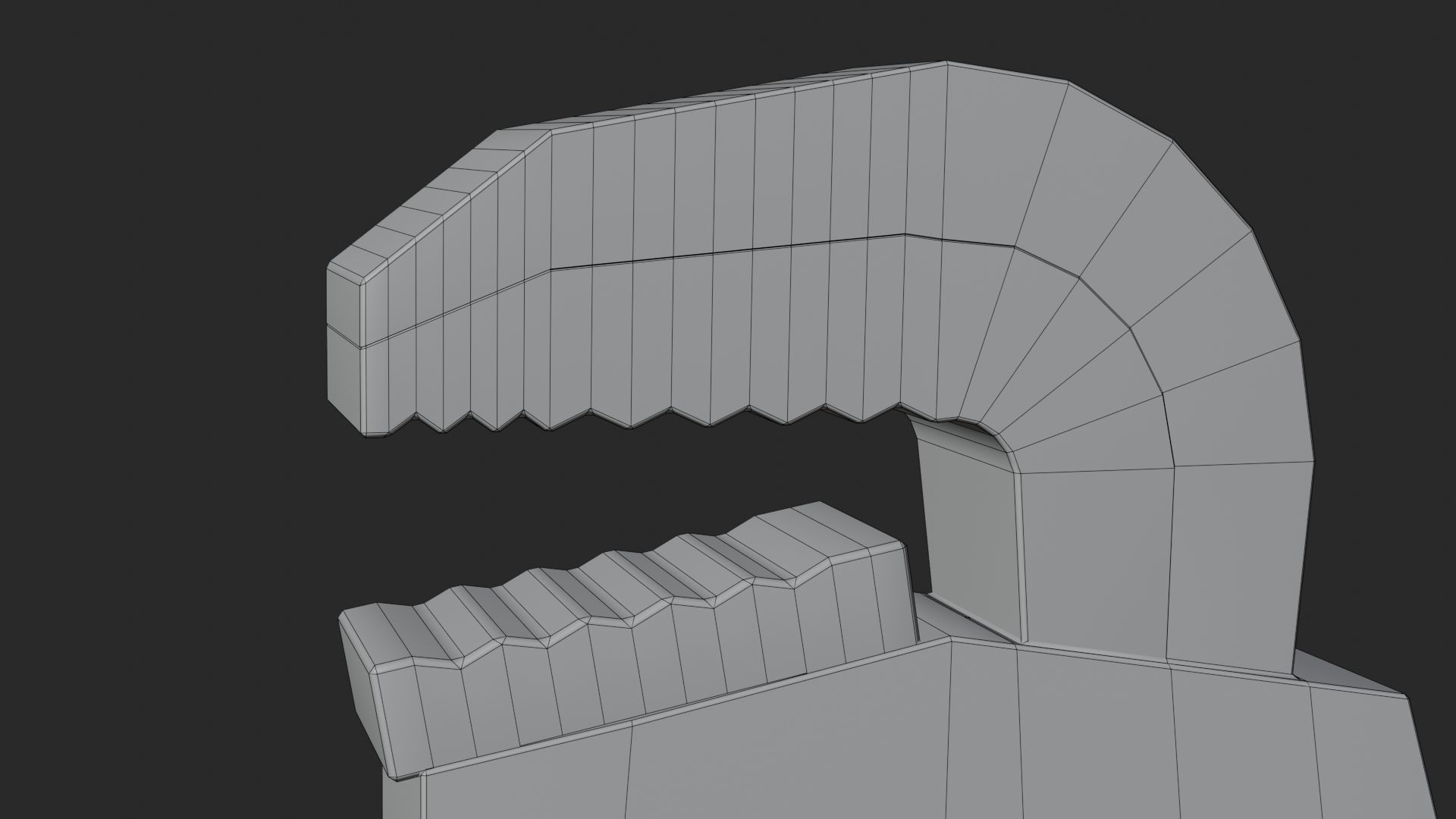 Low-Poly Pipe Wrench by Nikdox Low-poly 3D model_10