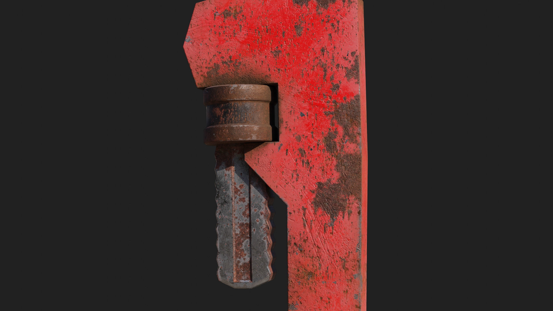 Low-Poly Pipe Wrench by Nikdox Low-poly 3D model_8