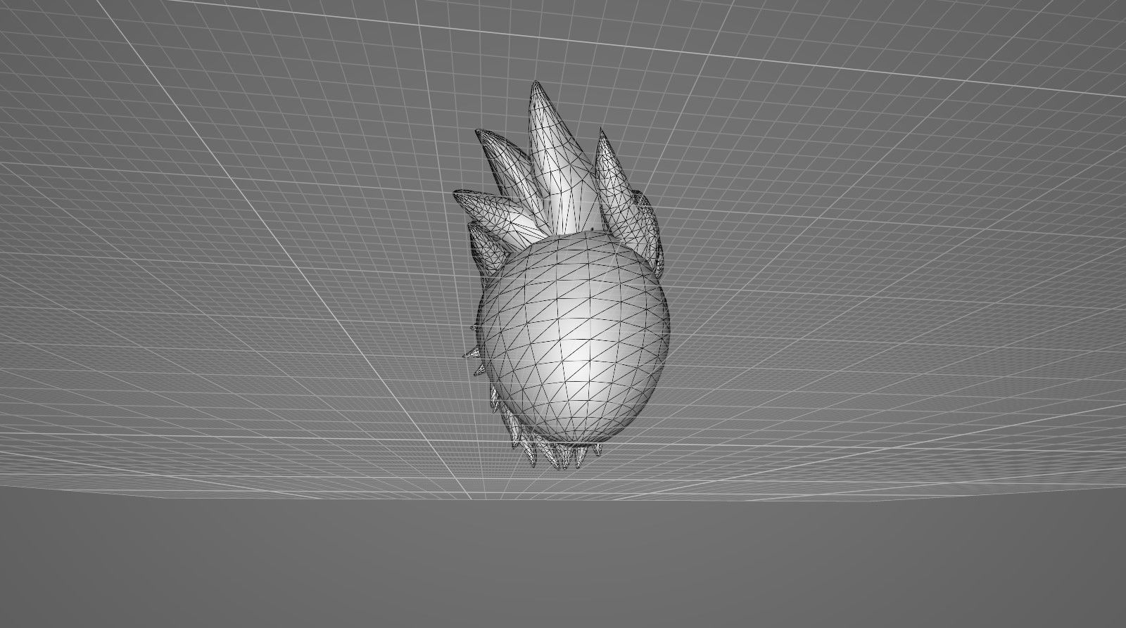 Hairstyle14 Low-poly 3D model_15