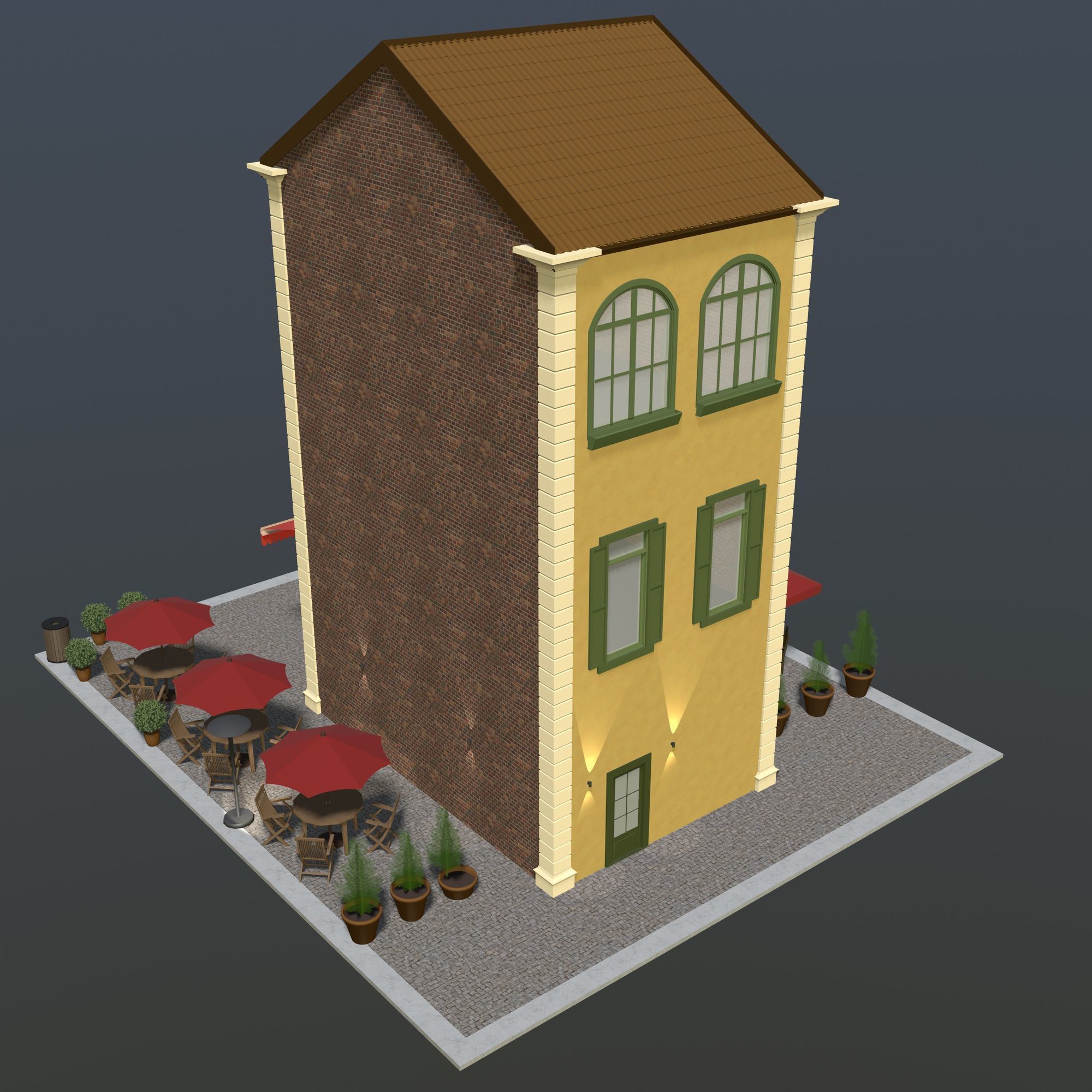 Retro cafe 2023-0006 3D model_4