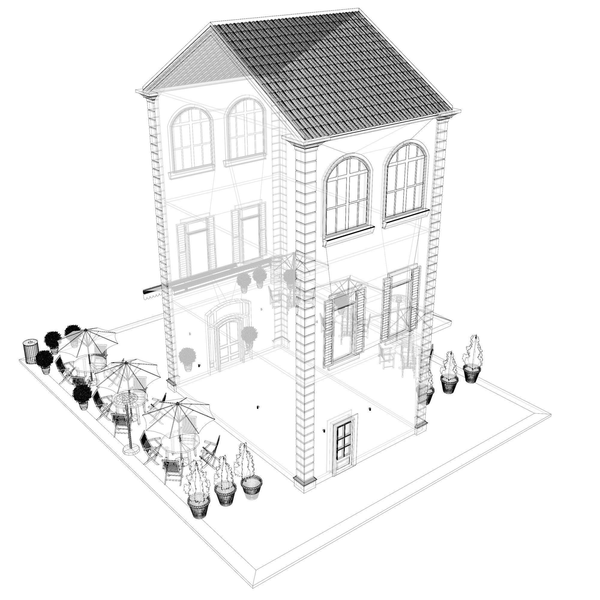 Retro cafe 2023-0006 3D model_7