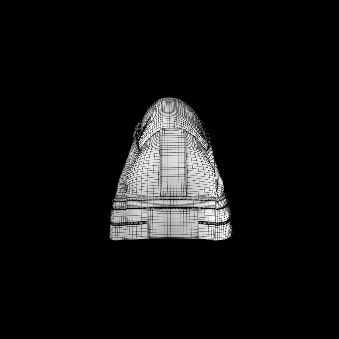 Chuck Taylor All Star Classic - Converse Shoes - Optical White Low-poly 3D model_12