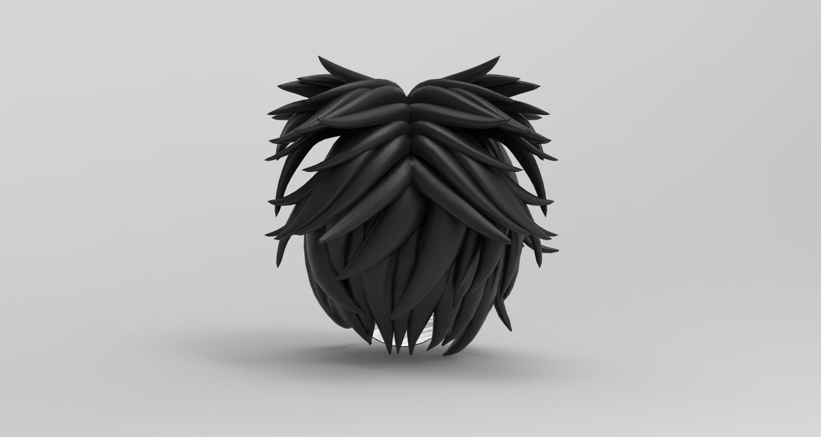 Hairstyle16 Low-poly 3D model_10