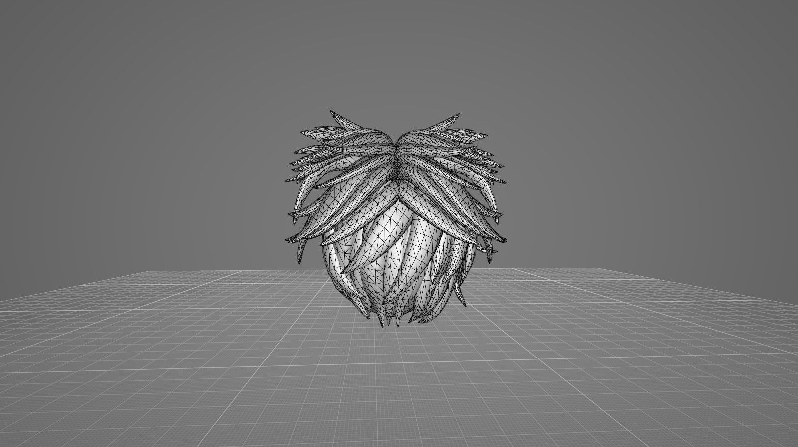 Hairstyle16 Low-poly 3D model_11