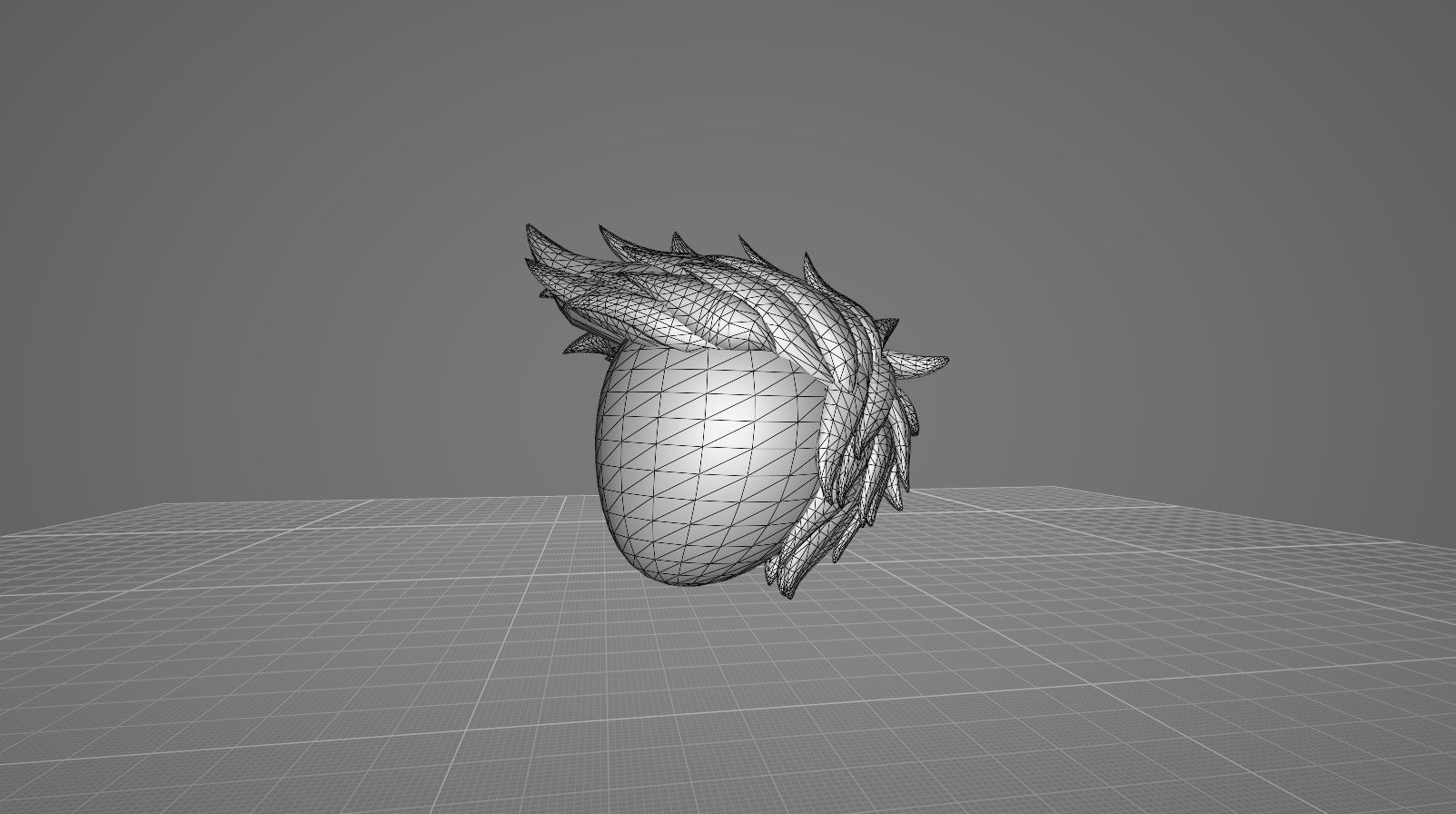 Hairstyle 4 IN 1 Low-poly 3D model_24