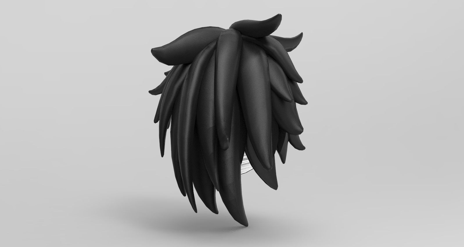 Hairstyle 4 IN 1 Low-poly 3D model_43