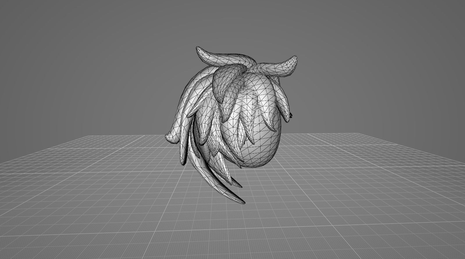 Hairstyle 4 IN 1 Low-poly 3D model_46