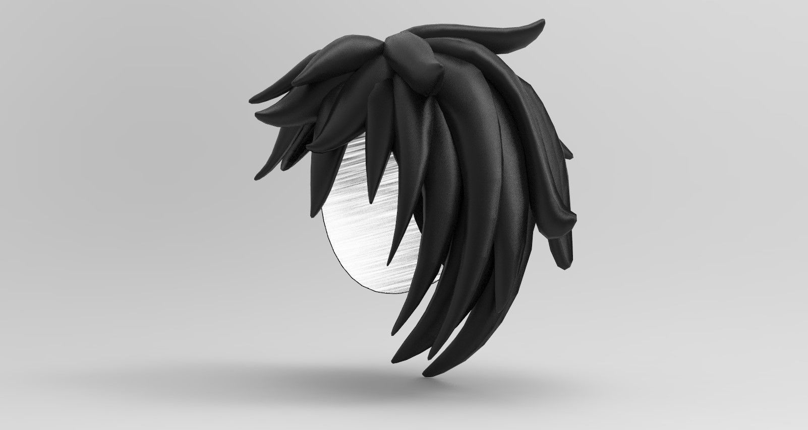Hairstyle 4 IN 1 Low-poly 3D model_41