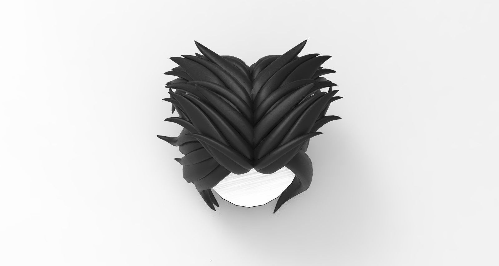 Hairstyle 4 IN 1 Low-poly 3D model_61