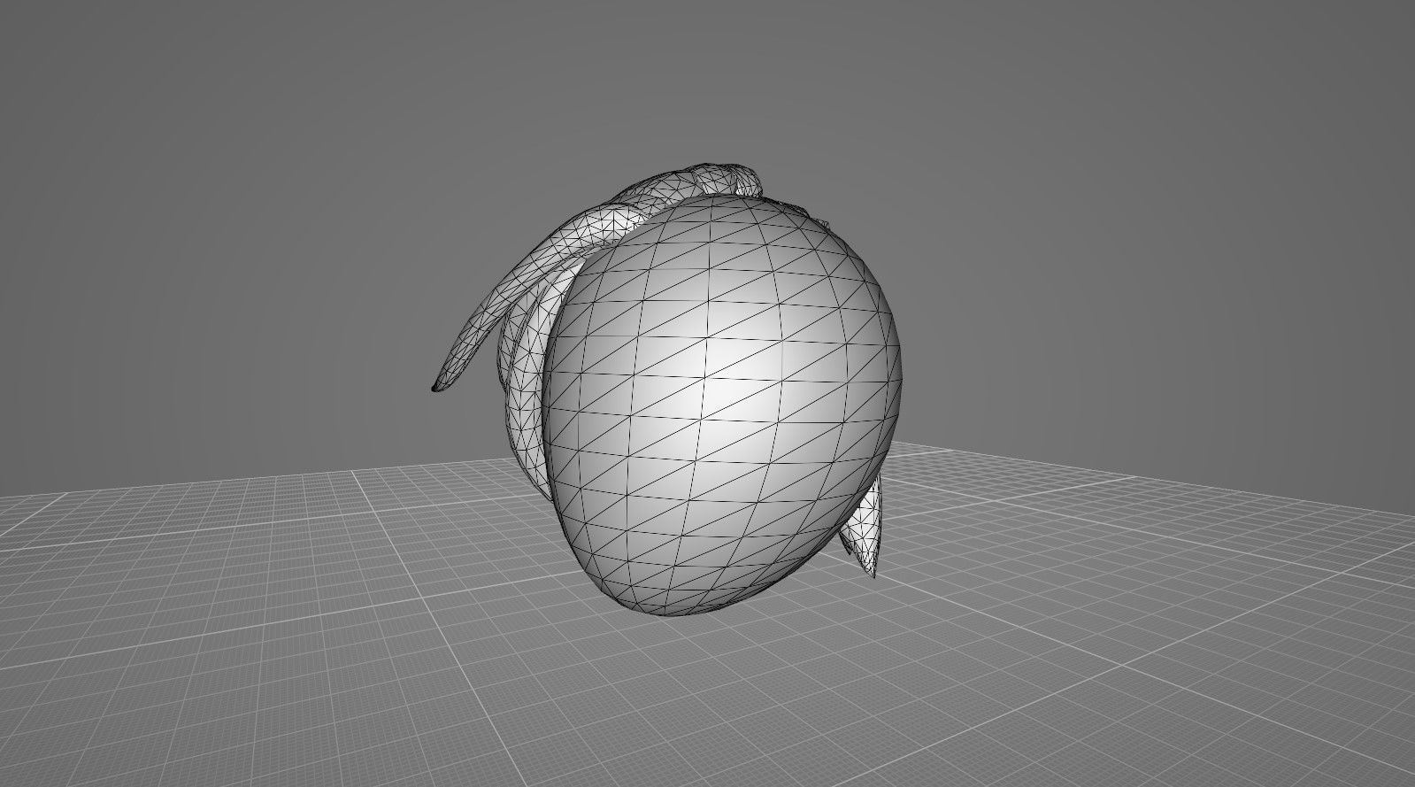 Hairstyle 4 IN 1 Low-poly 3D model_4