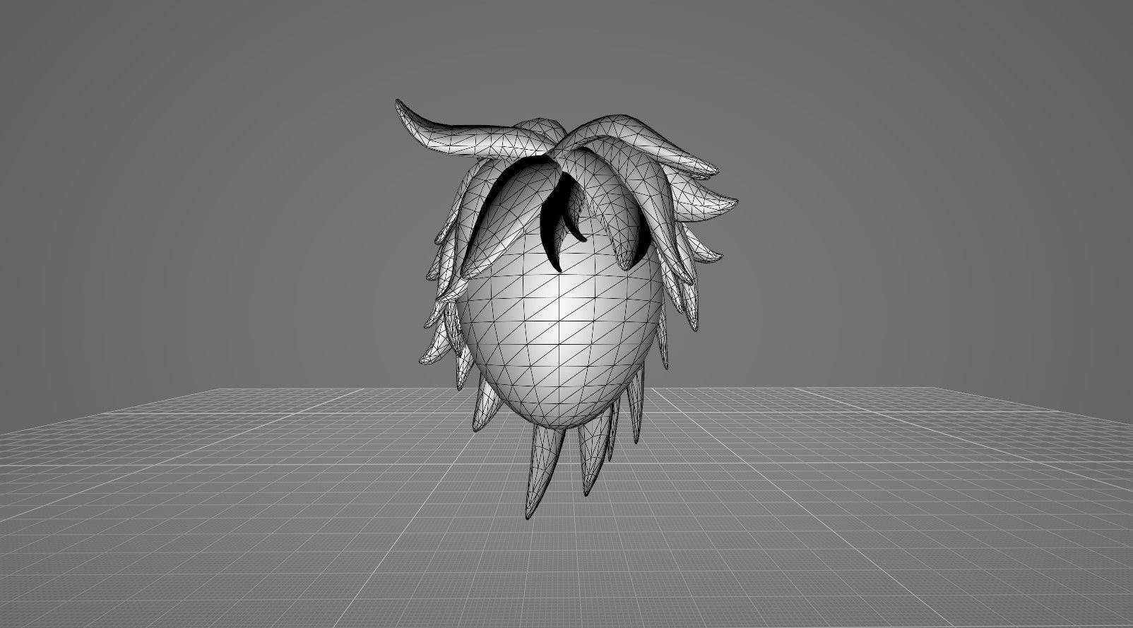 Hairstyle 4 IN 1 Low-poly 3D model_36