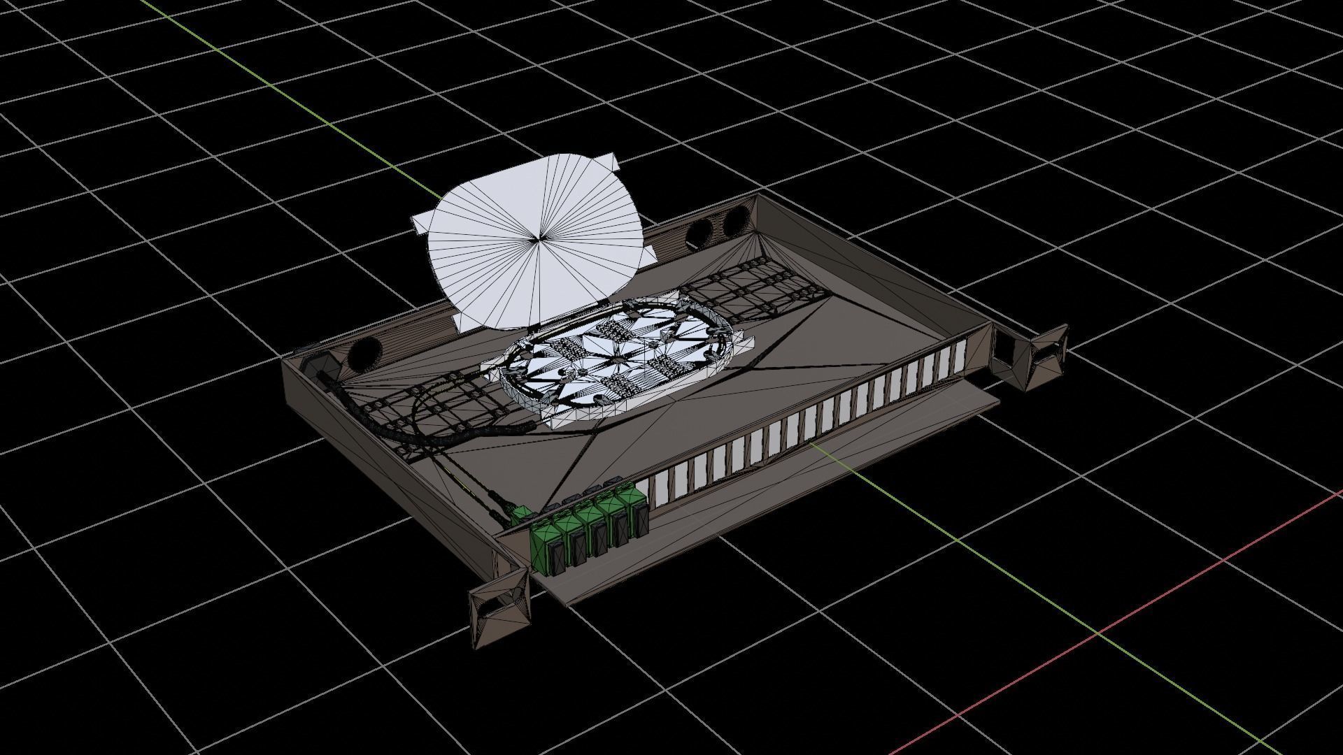 Optical fiber splitter 3D model_4