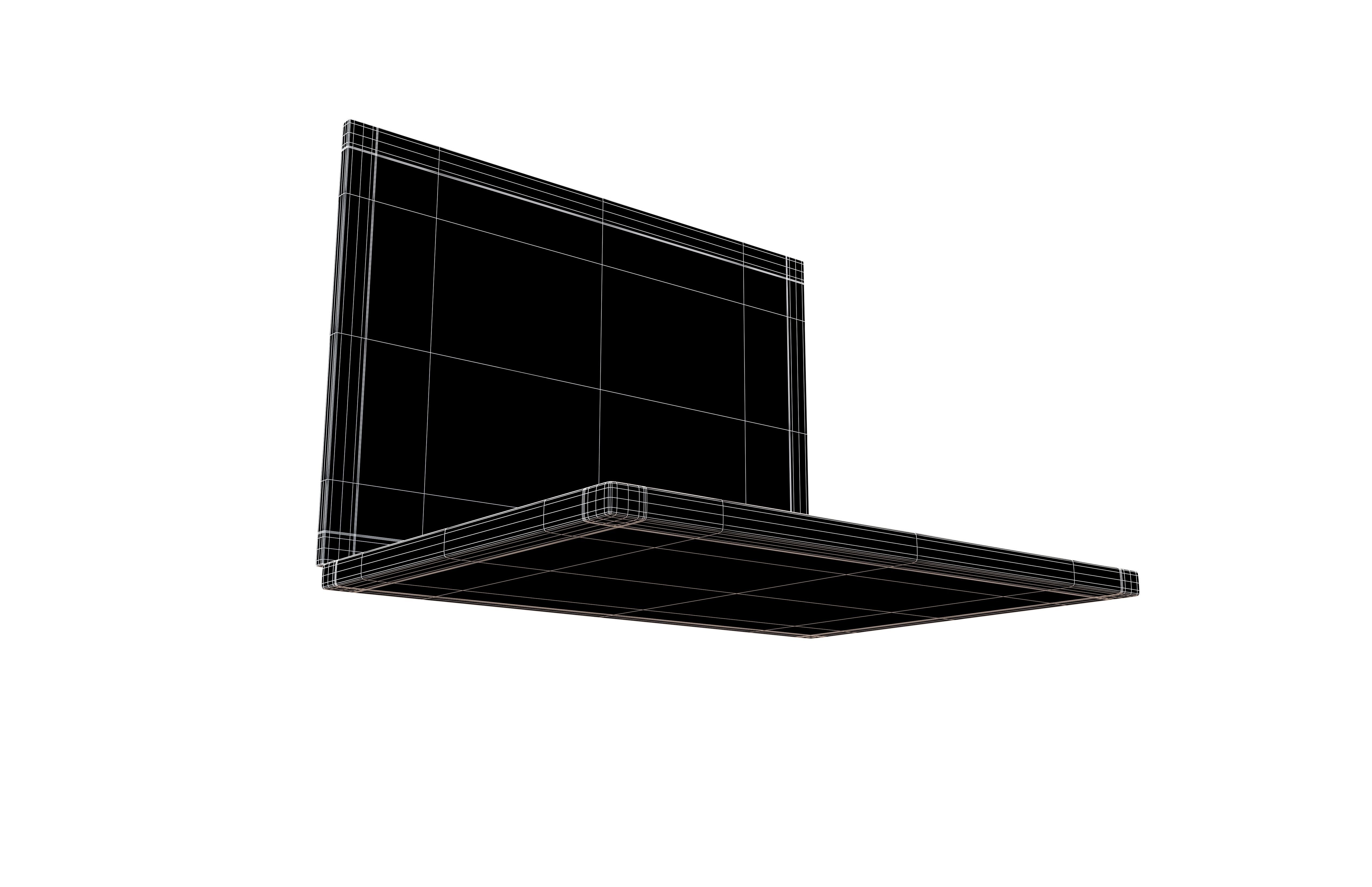 Laptop Icon V2 004 Low-poly 3D model_7