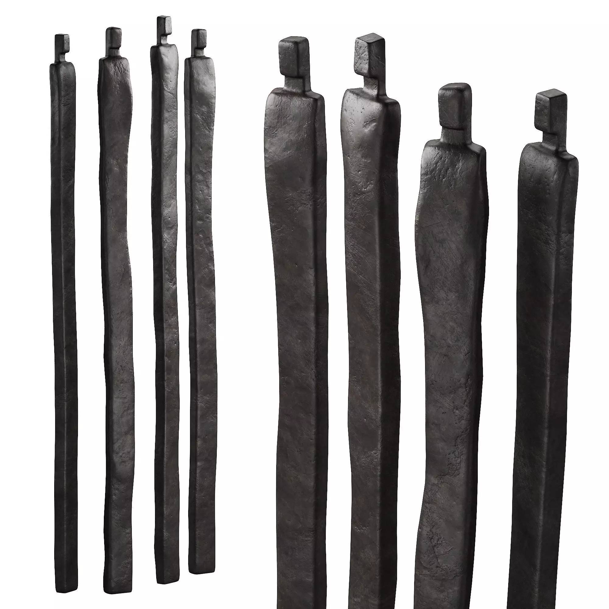 332 interior sculptures 08 abstract figures of people bronze P01 3D model_0