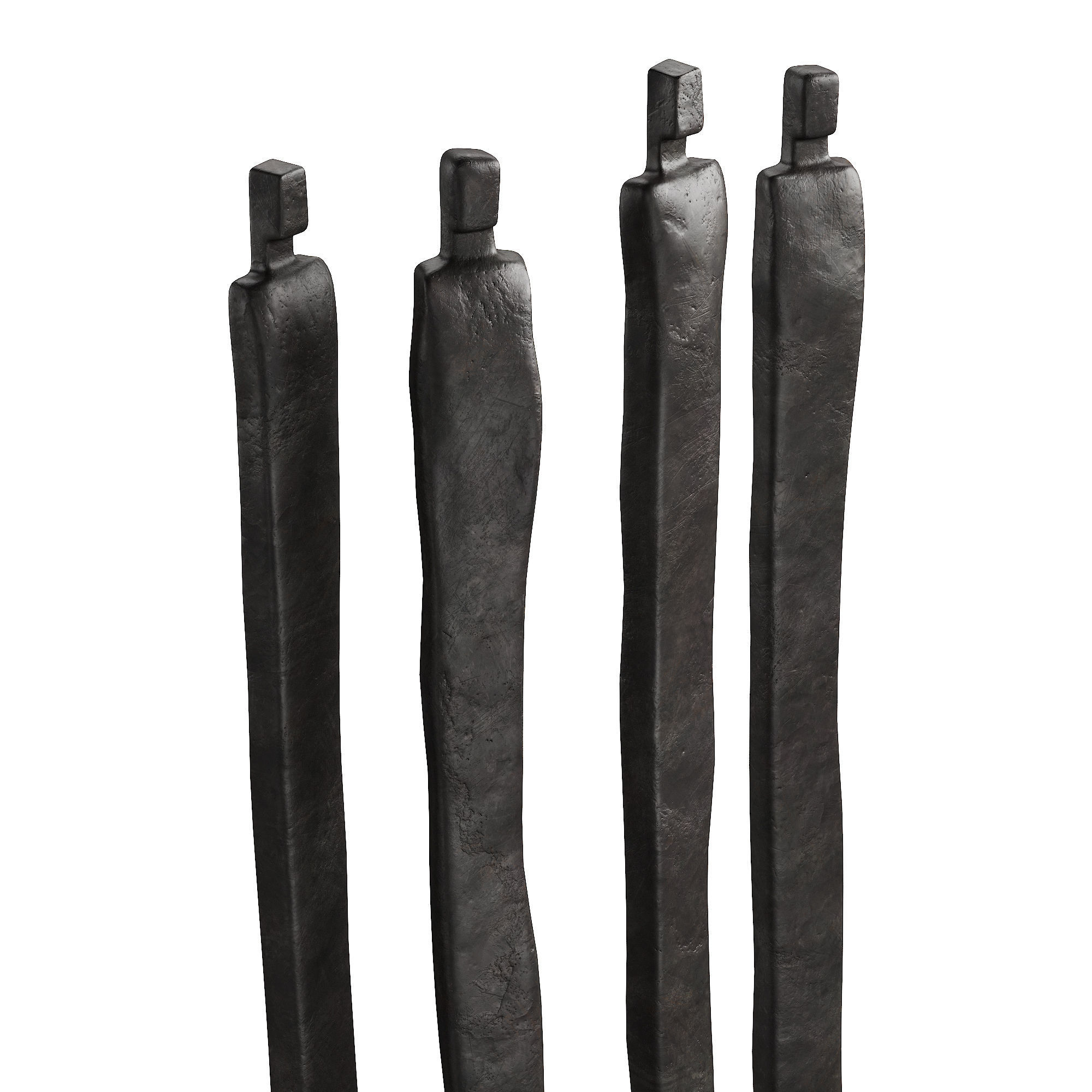 332 interior sculptures 08 abstract figures of people bronze P01 3D model_2