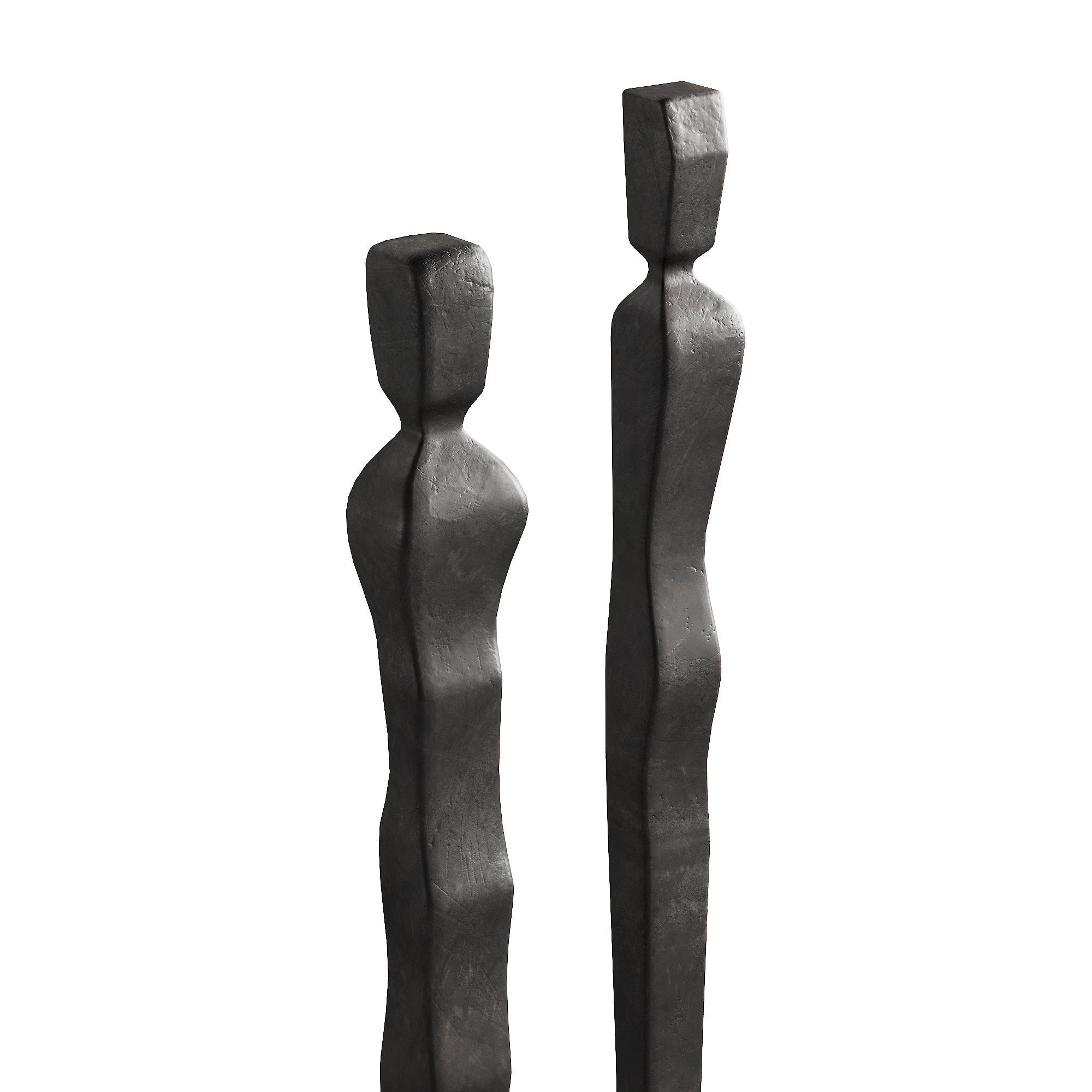 333 interior sculptures 09 abstract figures of people bronze P02 3D model_4