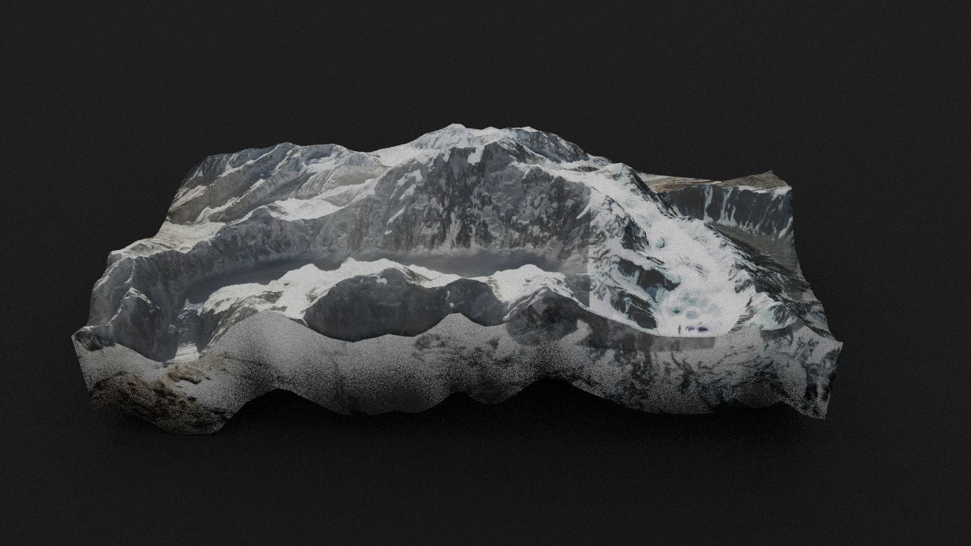 Tirich Mir Low-poly 3D model_5